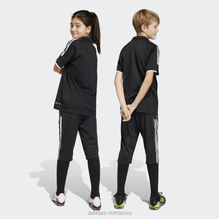 Adidas pantaloni negri tiro 23 liga 3/4 eleganti copii negru 2JBN11734