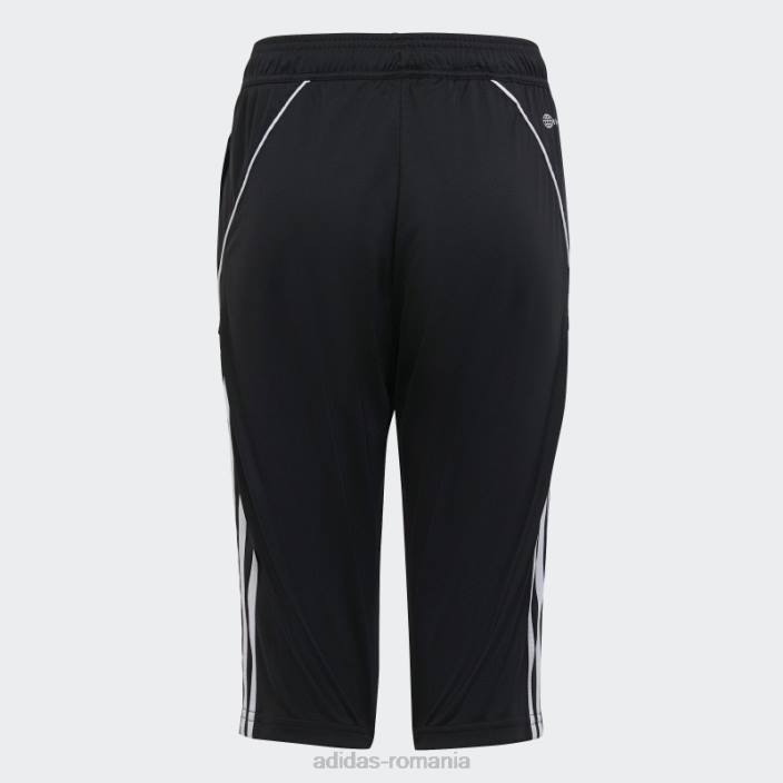 Adidas pantaloni negri tiro 23 liga 3/4 eleganti copii negru 2JBN11734