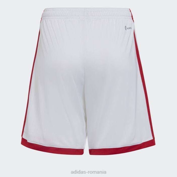 Adidas pantaloni scurți acasă ajax amsterdam 22/23 alb adidas copii alb 2JBN18642