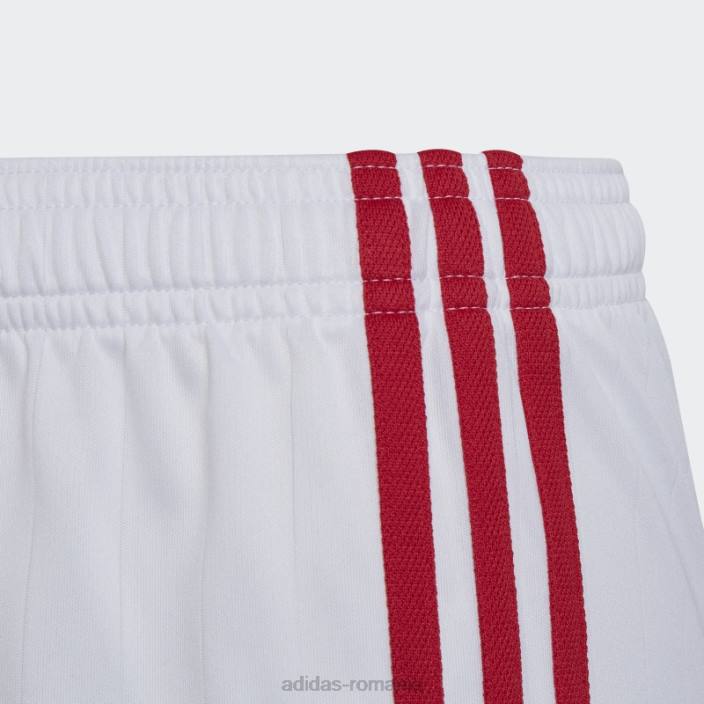 Adidas pantaloni scurți acasă ajax amsterdam 22/23 alb adidas copii alb 2JBN18642