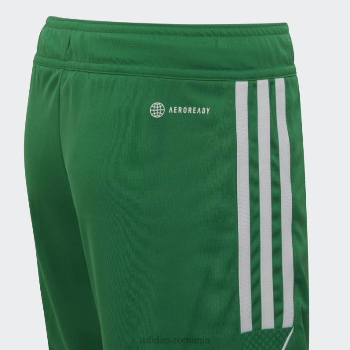 Adidas pantaloni scurți adidas din liga tiro 23 verzi copii verde/alb 2JBN18651