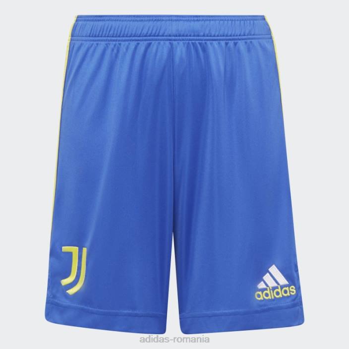 Adidas pantaloni scurți al treilea albastru juventus 21/22 hi-res copii albastru de înaltă rezoluție 2JBN18995