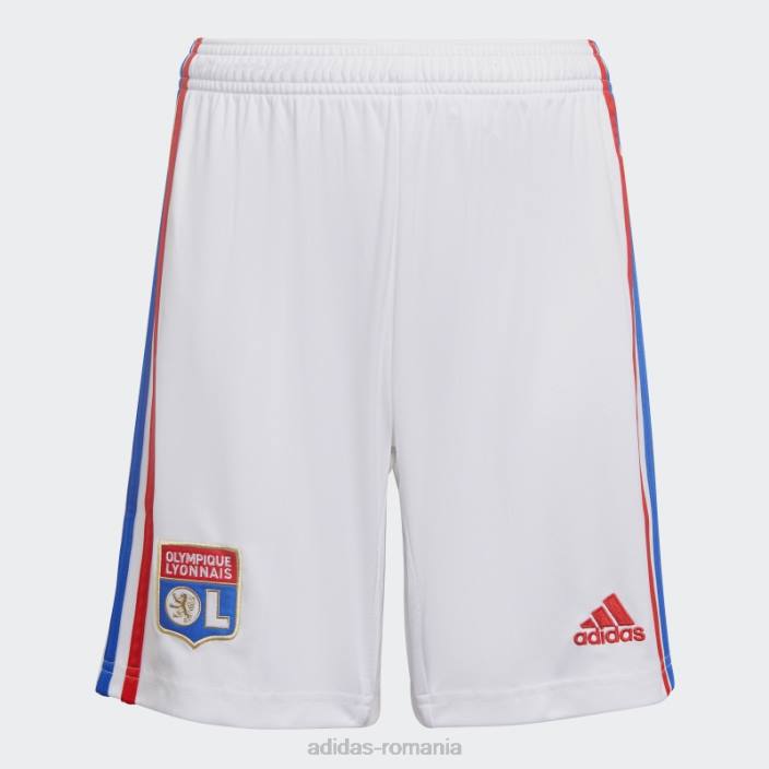 Adidas pantaloni scurți de acasă alb Olympique Lyonnais 22/23 copii alb 2JBN18791