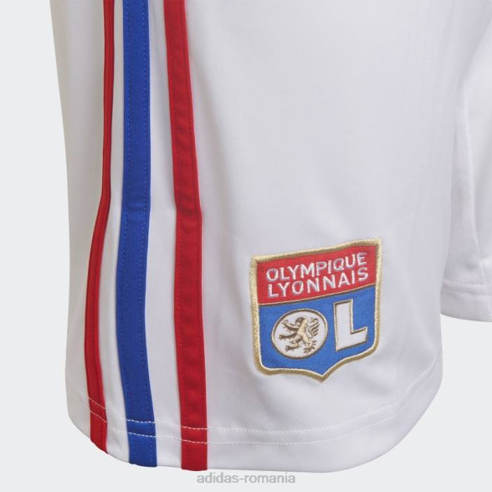 Adidas pantaloni scurți de acasă alb Olympique Lyonnais 22/23 copii alb 2JBN18791