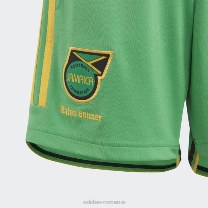 Adidas pantaloni scurți de acasă jamaica 23 verde copii verde 2JBN18506