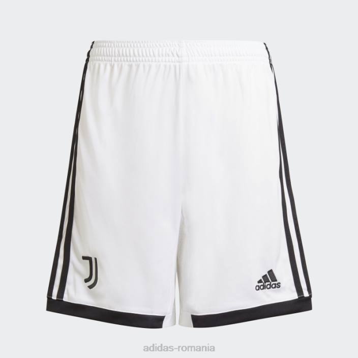 Adidas pantaloni scurți de acasă juventus 22/23 alb copii alb negru 2JBN18673