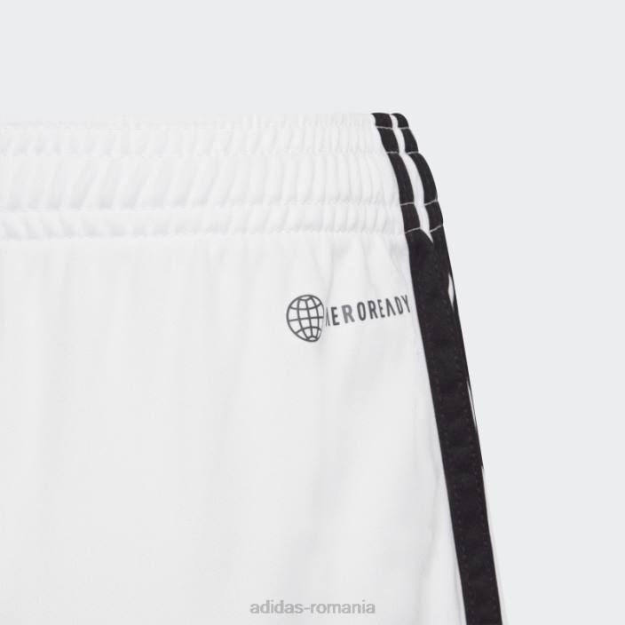 Adidas pantaloni scurți de acasă juventus 22/23 alb copii alb negru 2JBN18673