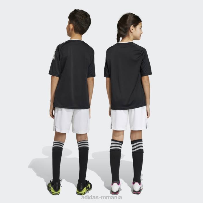 Adidas pantaloni scurți de liga tiro 23 alb copii alb negru 2JBN18410