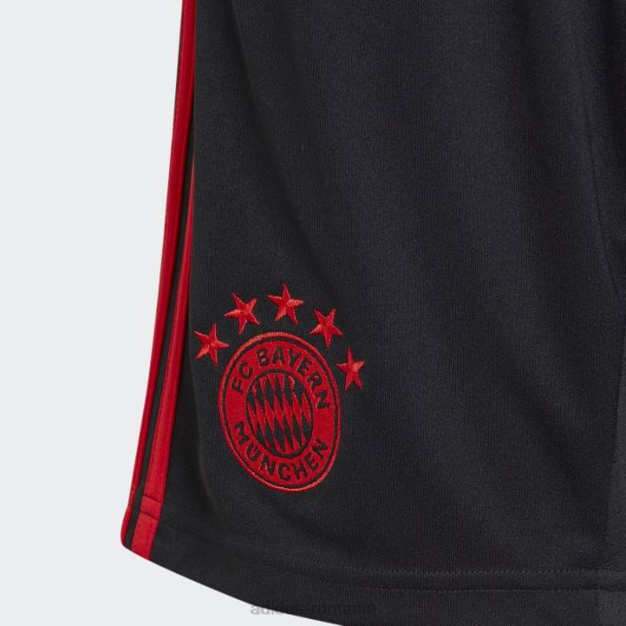 Adidas pantaloni scurți fc bayern 22/23 al treilea negru copii negru 2JBN18584