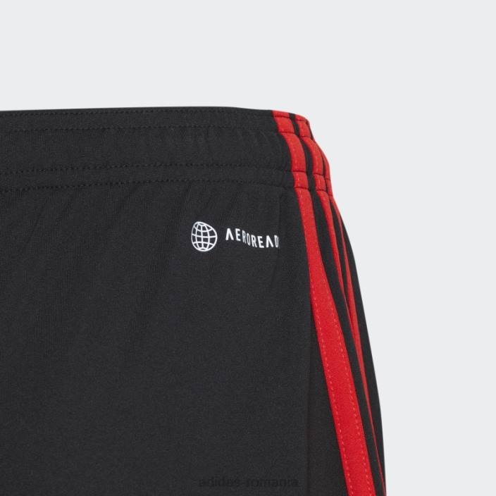 Adidas pantaloni scurți fc bayern 22/23 al treilea negru copii negru 2JBN18584