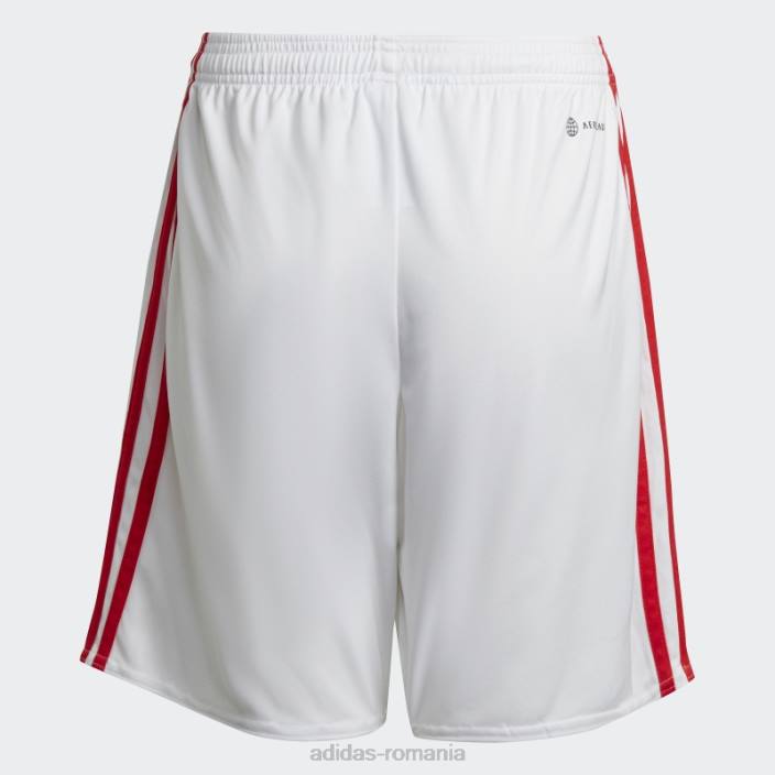 Adidas pantaloni scurți home benfica 22/23 alb copii alb 2JBN19060