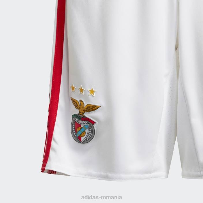 Adidas pantaloni scurți home benfica 22/23 alb copii alb 2JBN19060