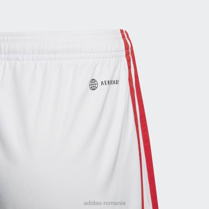 Adidas pantaloni scurți home benfica 22/23 alb copii alb 2JBN19060