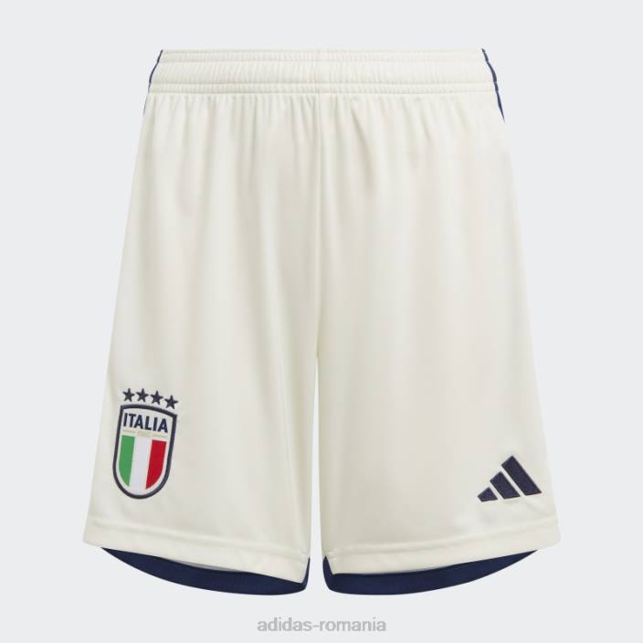 Adidas pantaloni scurți italia 23 deplasare alb copii alb 2JBN19076