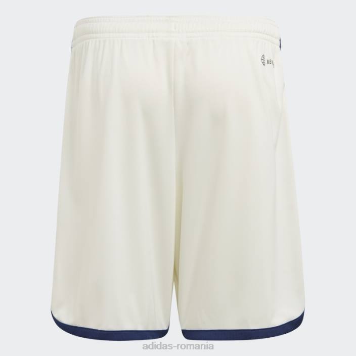 Adidas pantaloni scurți italia 23 deplasare alb copii alb 2JBN19076