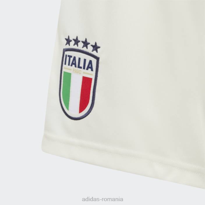 Adidas pantaloni scurți italia 23 deplasare alb copii alb 2JBN19076