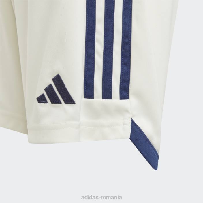 Adidas pantaloni scurți italia 23 deplasare alb copii alb 2JBN19076