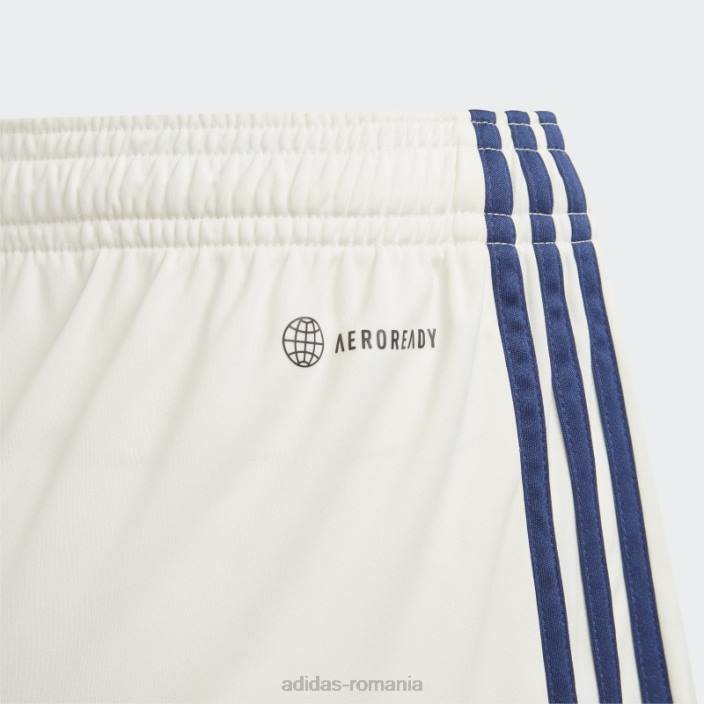 Adidas pantaloni scurți italia 23 deplasare alb copii alb 2JBN19076