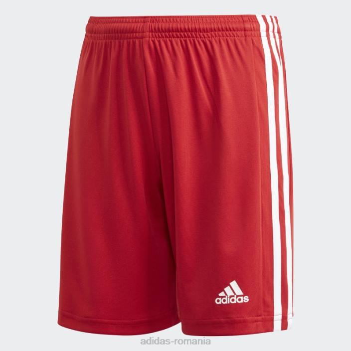 Adidas pantaloni scurți roșii squadra 21 copii rosu alb 2JBN11855