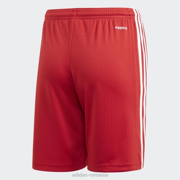 Adidas pantaloni scurți roșii squadra 21 copii rosu alb 2JBN11855