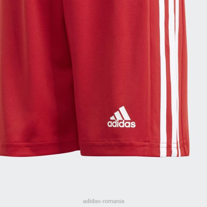 Adidas pantaloni scurți roșii squadra 21 copii rosu alb 2JBN11855
