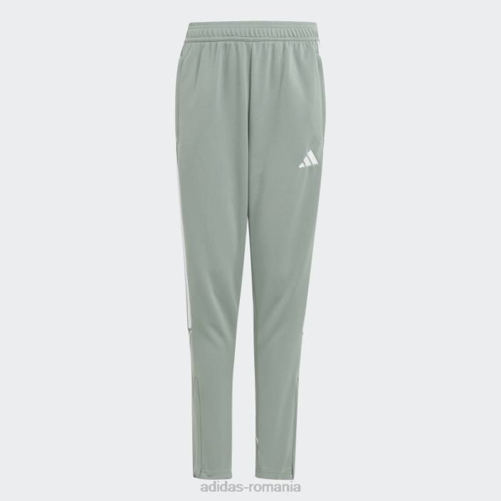Adidas pantaloni tiro verde argintiu copii verde argintiu/alb 2JBN11774