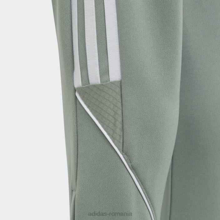 Adidas pantaloni tiro verde argintiu copii verde argintiu/alb 2JBN11774
