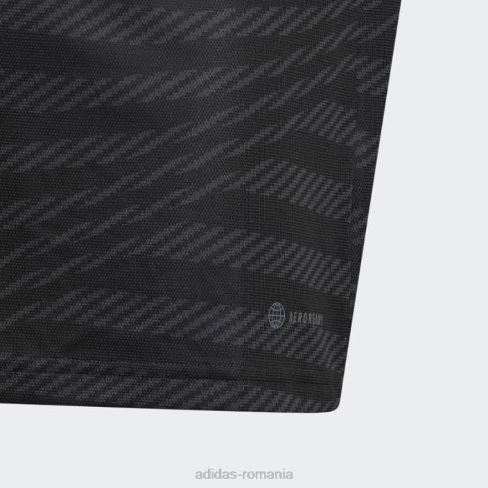 Adidas real madrid 22/23 tricou al treilea lime fierbinte copii negru/var 2JBN18357