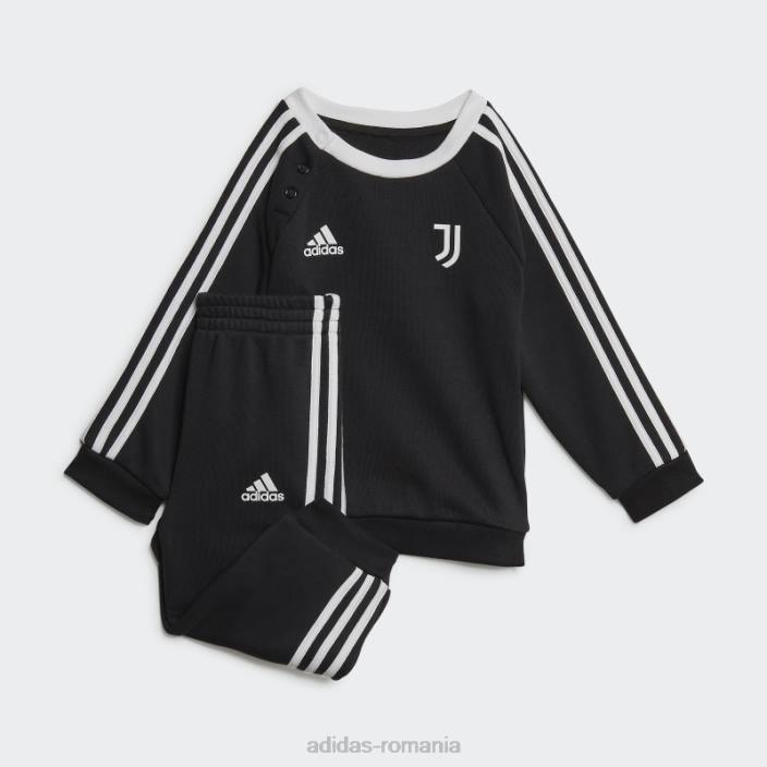 Adidas set juventus baby jogger negru copii alb negru 2JBN18787