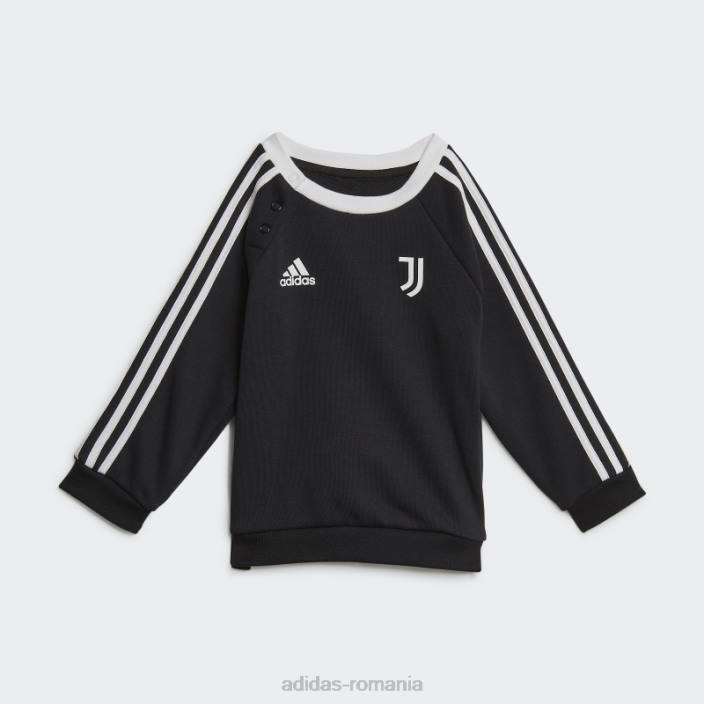 Adidas set juventus baby jogger negru copii alb negru 2JBN18787