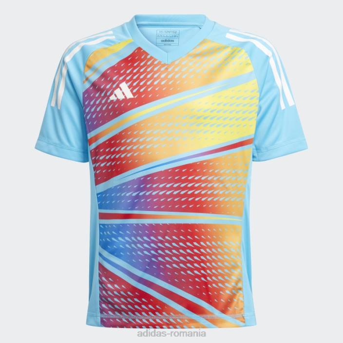 Adidas tiro 23 tricou grafic sky rush copii papură a cerului 2JBN11762