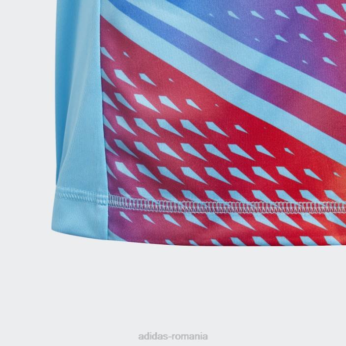 Adidas tiro 23 tricou grafic sky rush copii papură a cerului 2JBN11762