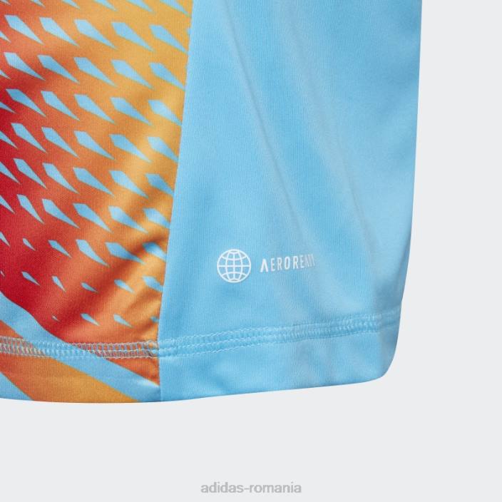 Adidas tiro 23 tricou grafic sky rush copii papură a cerului 2JBN11762