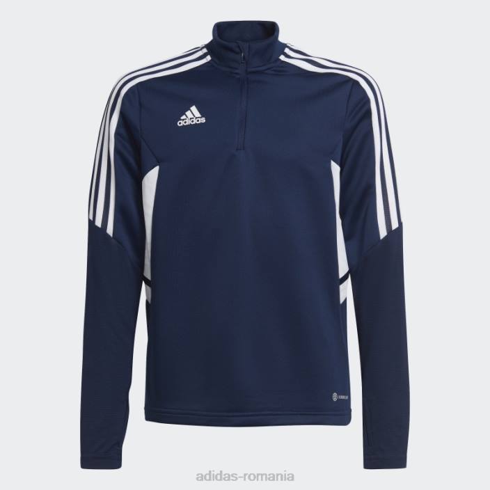 Adidas top de antrenament condivo 22 bleumarin copii bleumarin/alb 2JBN18559