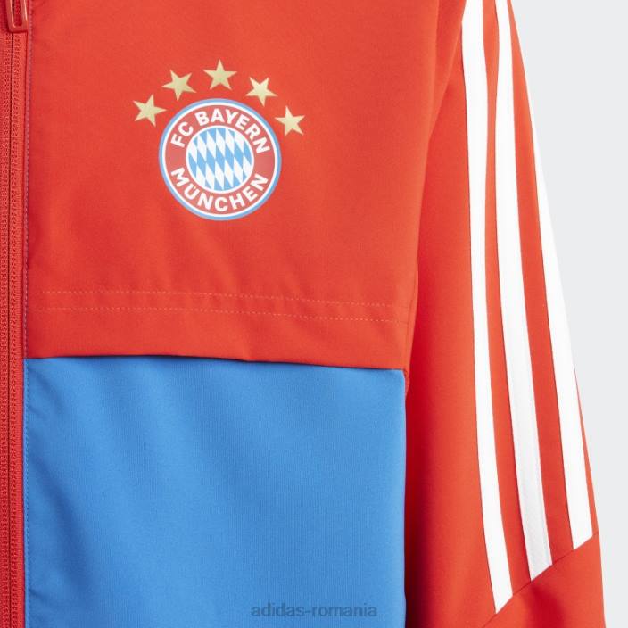 Adidas top de prezentare fc bayern condivo 22 roșu copii roșu/regal 2JBN18707