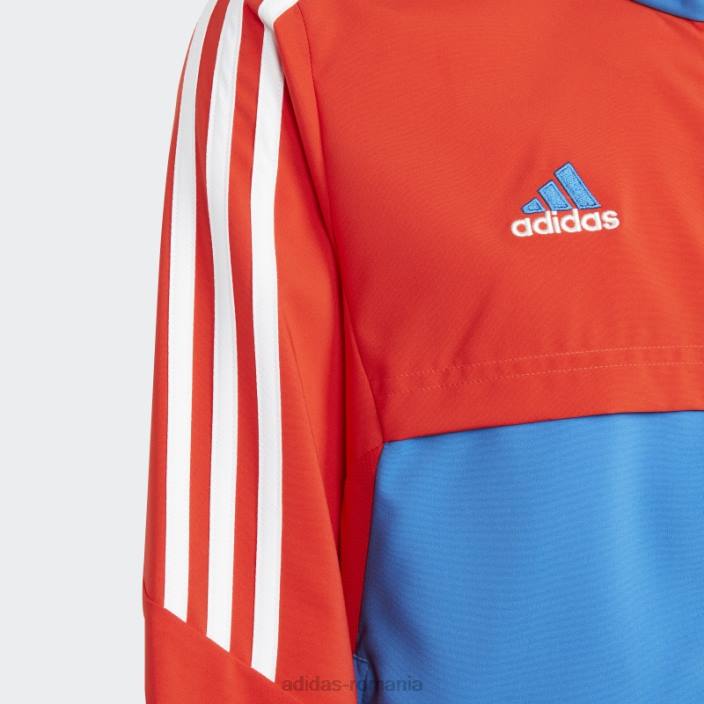 Adidas top de prezentare fc bayern condivo 22 roșu copii roșu/regal 2JBN18707