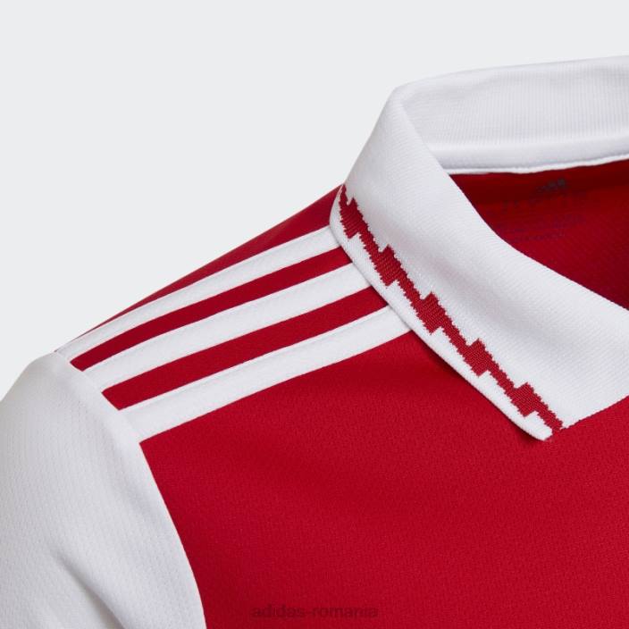 Adidas tricou acasă cu mânecă lungă arsenal stacojiu 22/23 copii stacojiu/alb 2JBN19054