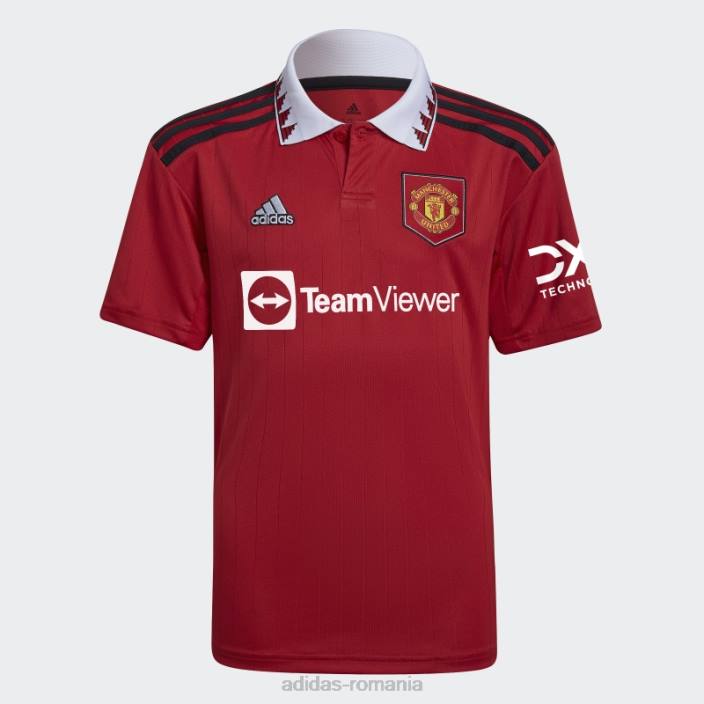 Adidas tricou acasă manchester united 22/23, roșu real copii roșu adevărat 2JBN11918