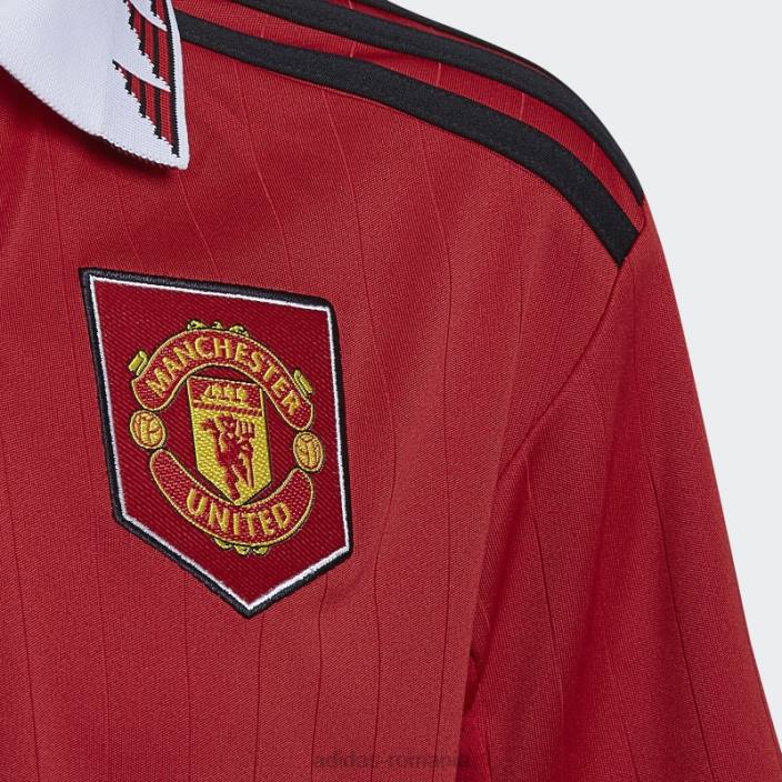 Adidas tricou acasă manchester united 22/23, roșu real copii roșu adevărat 2JBN11918