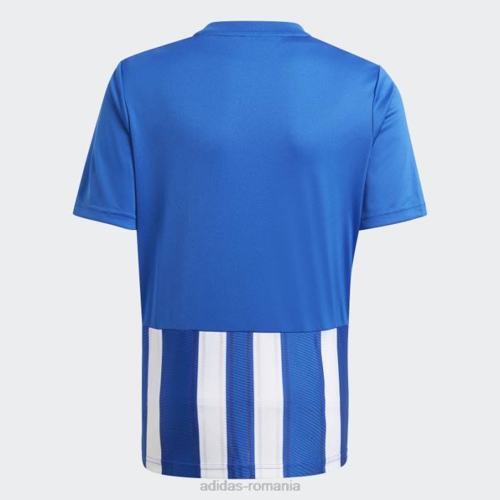 Adidas tricou adidas cu dungi albastru regal 21 copii albastru regal/alb 2JBN3807