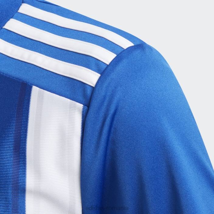 Adidas tricou adidas cu dungi albastru regal 21 copii albastru regal/alb 2JBN3807