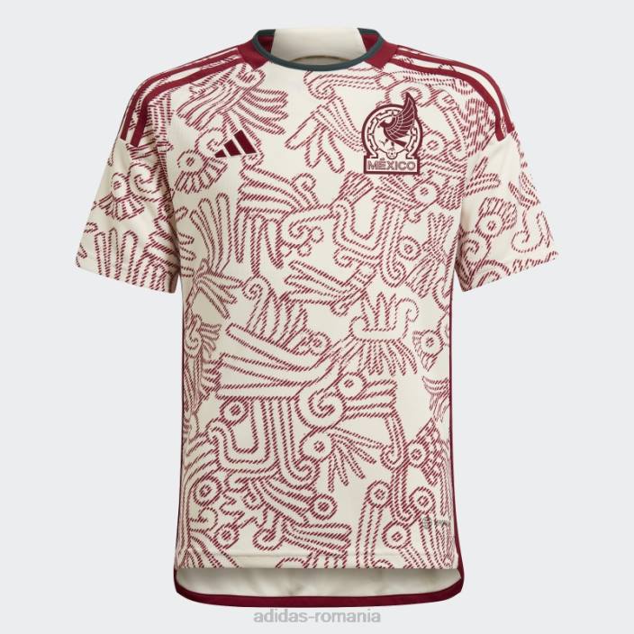 Adidas tricou alb Mexic 22 deplasare copii alb 2JBN18652