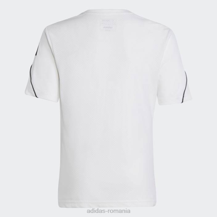Adidas tricou alb de liga tiro 23 copii alb negru 2JBN18689