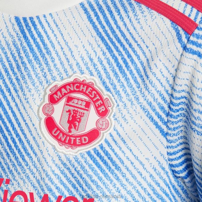 Adidas tricou alb manchester united 21/22 deplasare adidas copii alb 2JBN18831