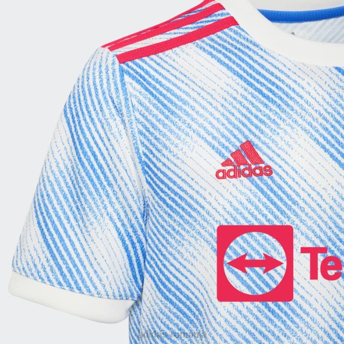 Adidas tricou alb manchester united 21/22 deplasare adidas copii alb 2JBN18831