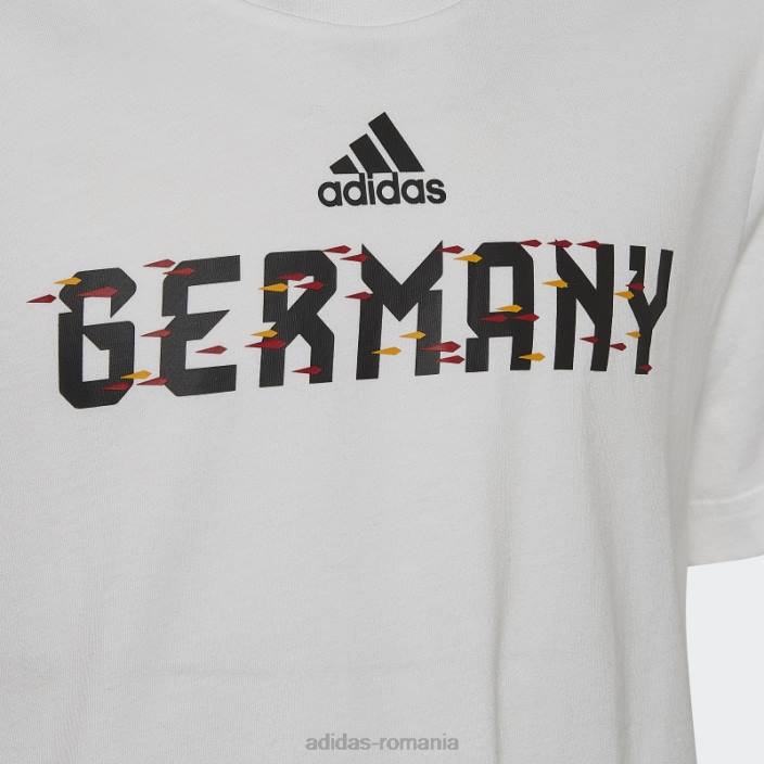 Adidas tricou alb pentru copa mondială fifa 2022 germania copii alb 2JBN19021