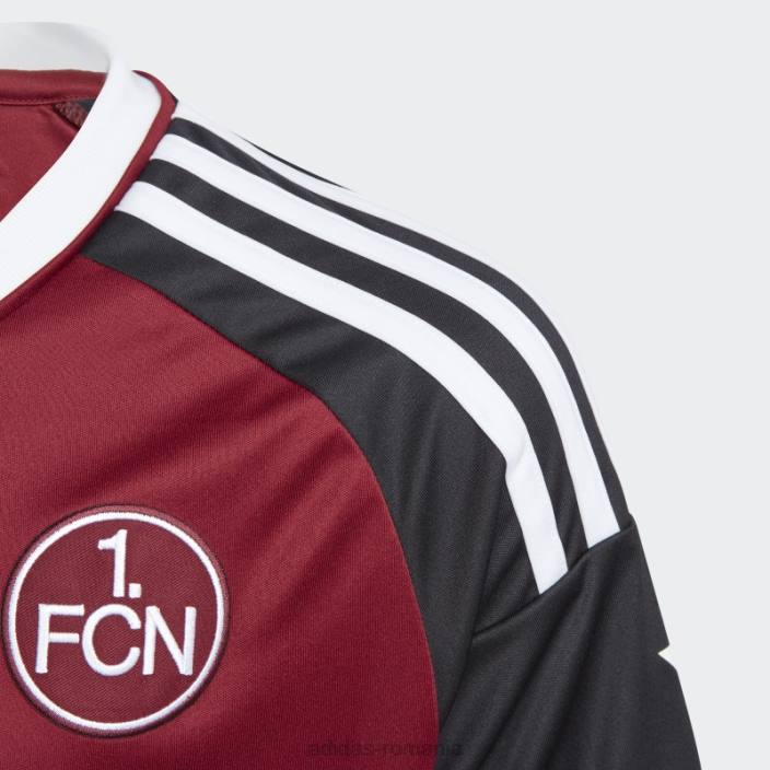 Adidas tricou burgundy fc Nürnberg 22/23 home adidas copii visiniu/negru 2JBN18765