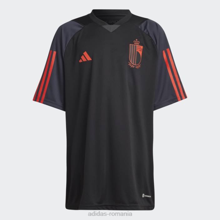 Adidas tricou de antrenament belgia tiro 23 negru copii negru 2JBN18751