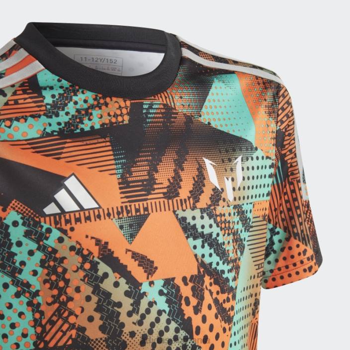 Adidas tricou de antrenament grafic messi negru copii papură neagră/mentă 2JBN11725