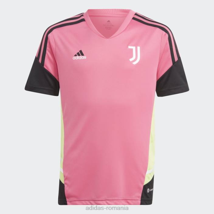 Adidas tricou de antrenament juventus condivo 22 magenta copii magenta 2JBN18505